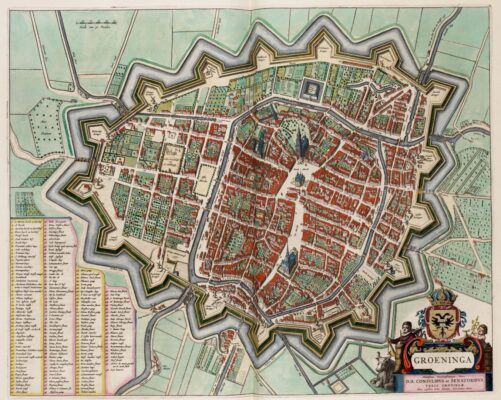 Plattegrond van middeleeuws Groningen