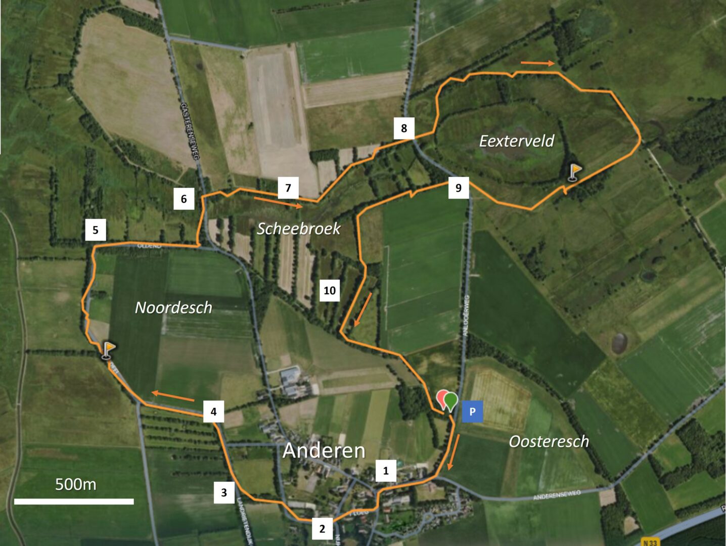 Routekaartje